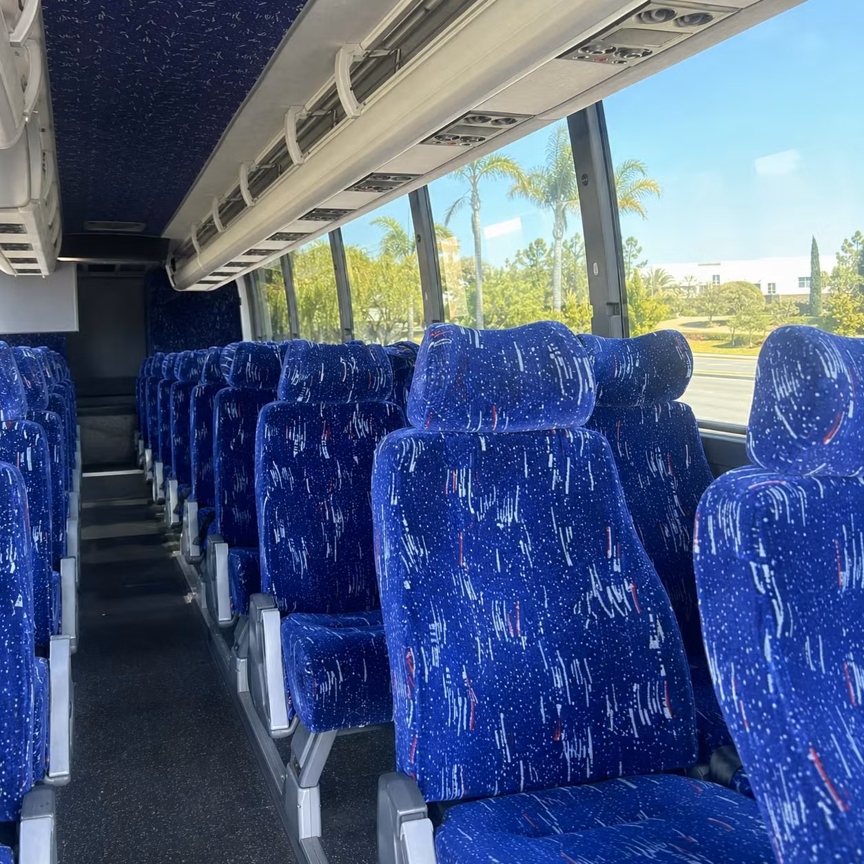 lexington charter bus interior