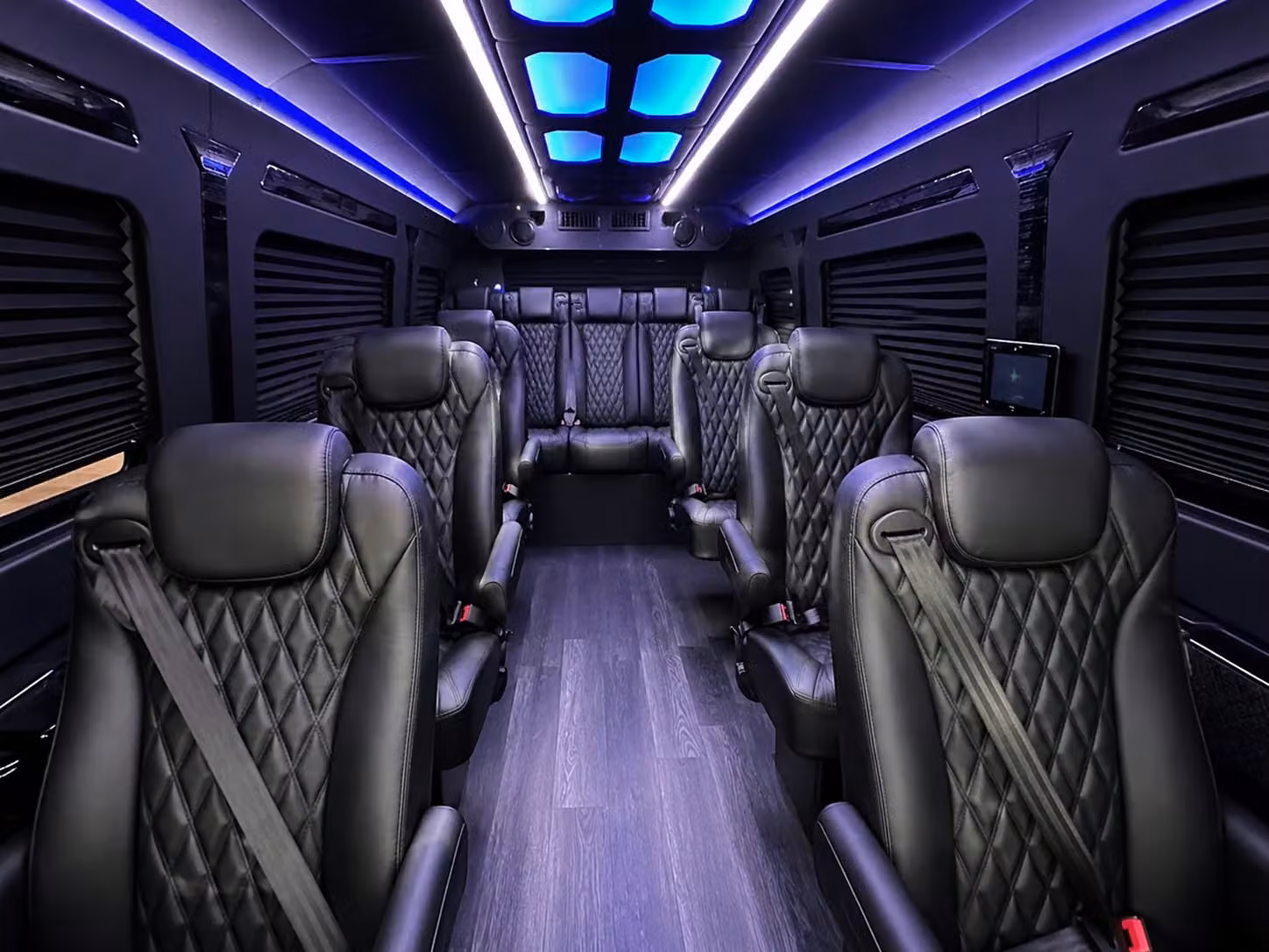 sprinter van with driver inside